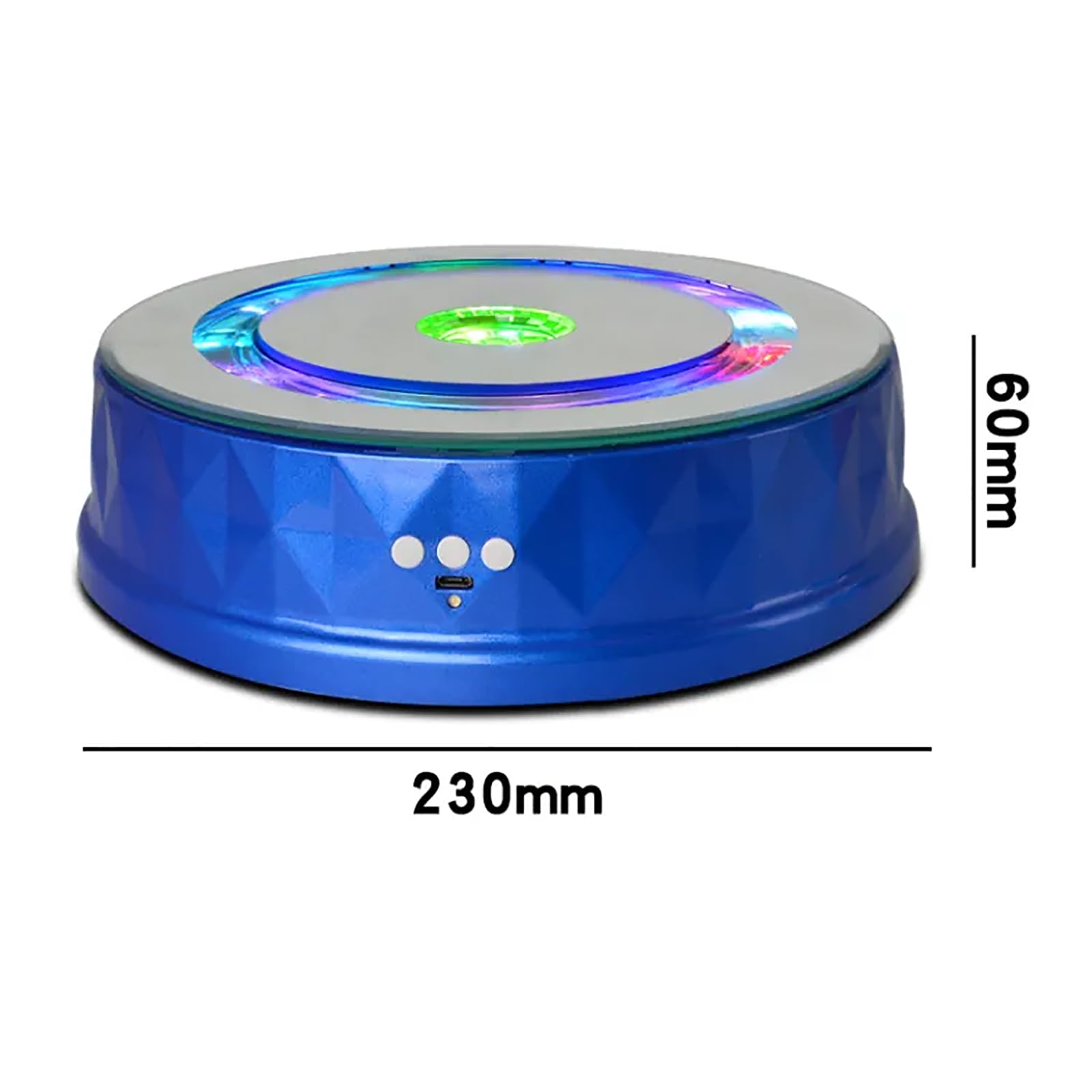 ERICAT Expositor Giratorio Eléctrico, Plataforma Giratoria Automática, Capacidad De Carga De 8kg Y Ángulo De Rotación Ajustable, Soporta Conexión Bluetooth Y Bajo Nivel De Ruido, para Eventos