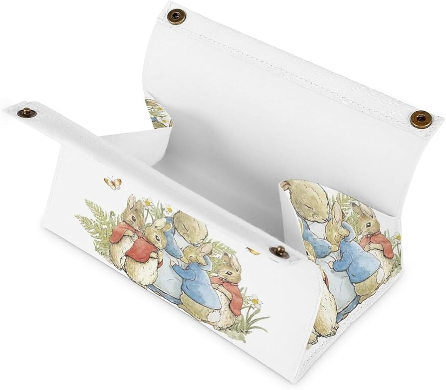 ○　ピーターラビットティッシュボックスカバー他 Amazon｜ティッシュケース おしゃれ PUレザー ピーターラビット