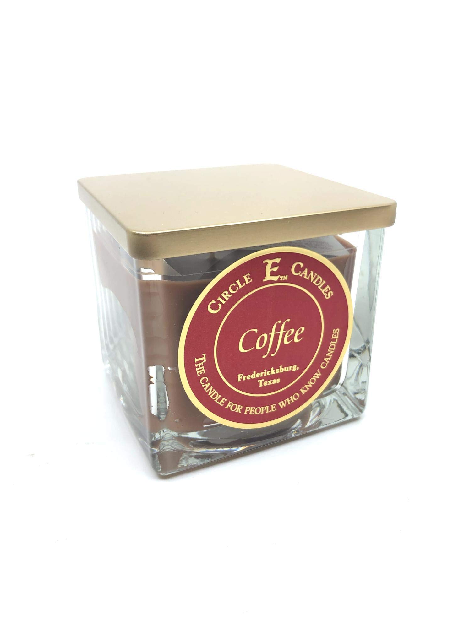 Circle E Candles, Coffee Scent, Medium Size Jar Candle, 22oz, 2 Wicks