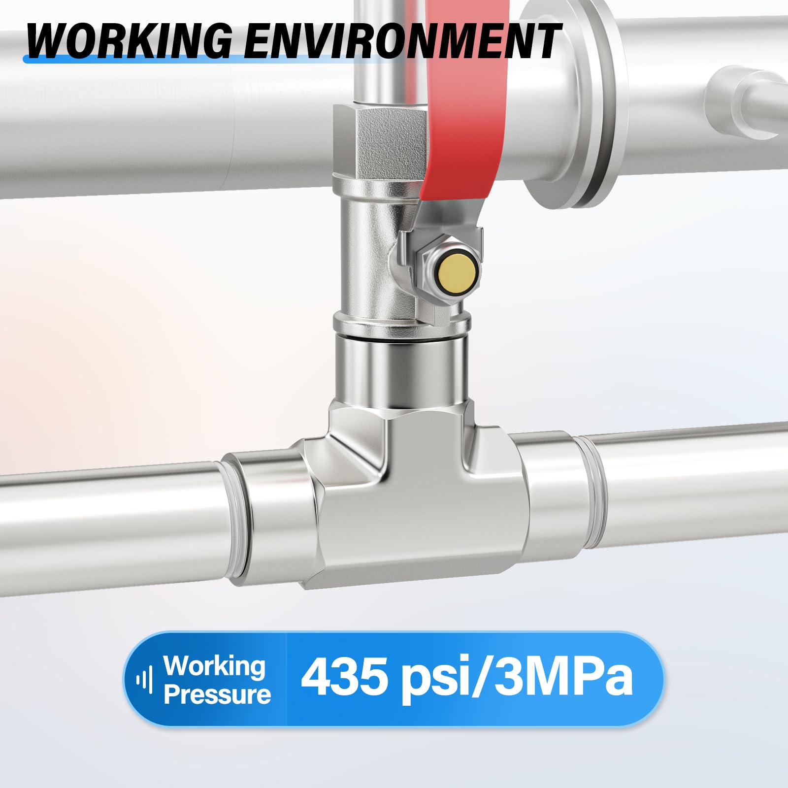 TAILONZ PNEUMATIC Boquilla de tubo de acero inoxidable 304 NPT macho de 3/4 pulgadas NPT macho de 3/4 pulgadas, accesorio de tubería fundido de 16 pulgadas de longitud, conector roscado (paquete de 3)