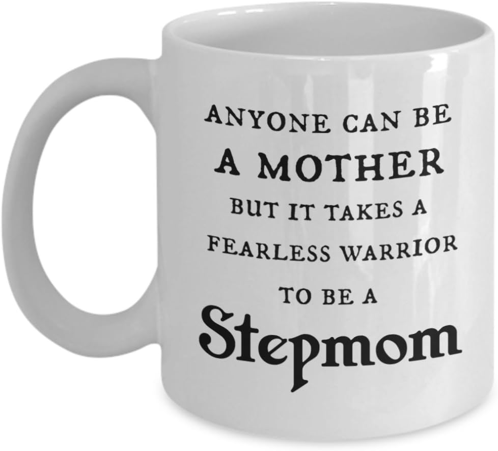 Stepmom mug- Cool stepmom gift- Great gifts for stepmom as a Mothers day Gifts- Stepmother gifts- Stepmom gifts from daughter, stepdaughter, stepson- 11oz Ceramic bonus mom mug. Funny stepmom gifts.