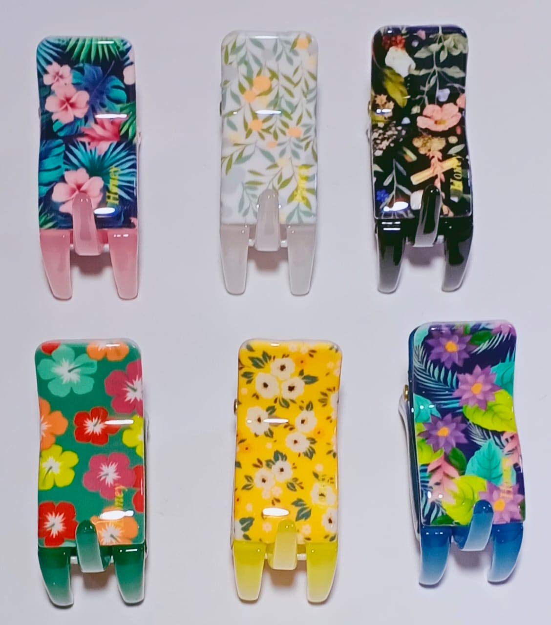 Soni Beauy Sales Best Plastic T -3 Hair Clutcher/Claw Clip For Women & Girls Multicolour (Small Printed) Pack of 6 (B08QGN4B6L) Amazon Price History, Amazon Price Tracker