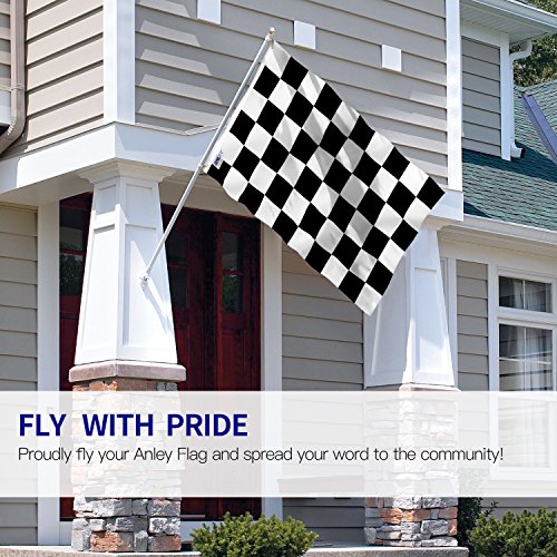 ANLEY Fly Breeze Bandeira quadriculada de 3 x 5 pés - Cor vívida e resistente ao desbotamento UV - C