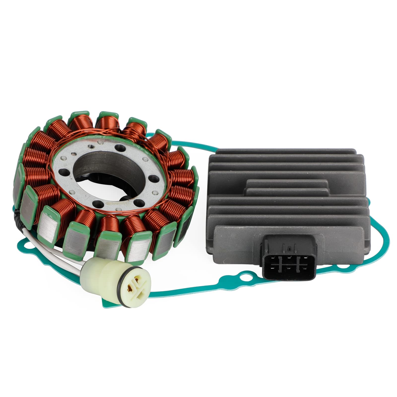 Topteng Magneto Stator+Voltage Rectifier+Gasket 21003-0001 adapté pour Kawasaki ZR750 Z750 Z750J 2004-2006, ZR750 Z750 Z750S 2005-2007, ZR1000 Z1000 2003-2006
