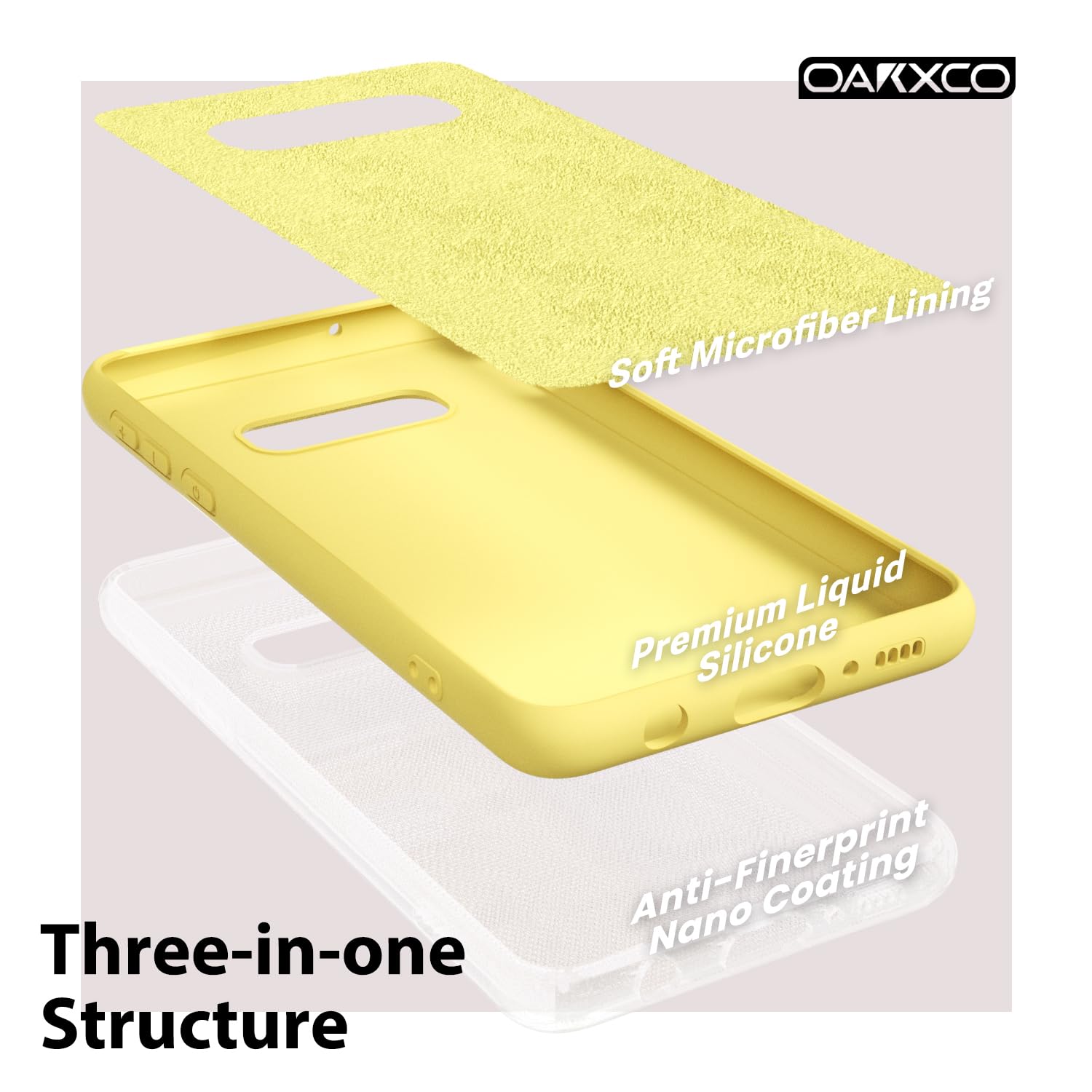 oakxco for Samsung Galaxy S24 Ultra Phone Case Liquid Silicone, Thin Slim Soft Rubber Gel TPU Plain Simple Cover for Women Girl Cute, Matte Solid Color, Brown Khaki Nude — view 408