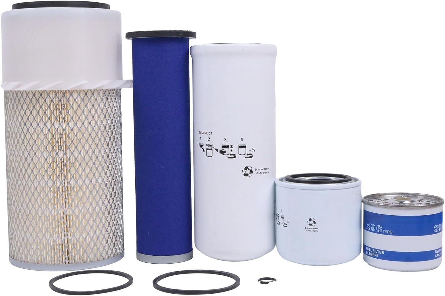 Maintenance Filter Kit 6668819 6675517 3885315 6598362 6598492 Compatible With Bobcat Skid Steer 641 643 645 731 741 743 825 843 1213