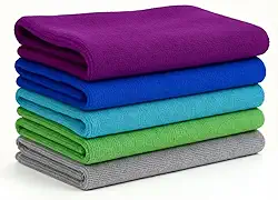 Kit 5 Pano de Chao Microfibra Macio 60x80cm Toalha de Limpeza Gigante Residencial…