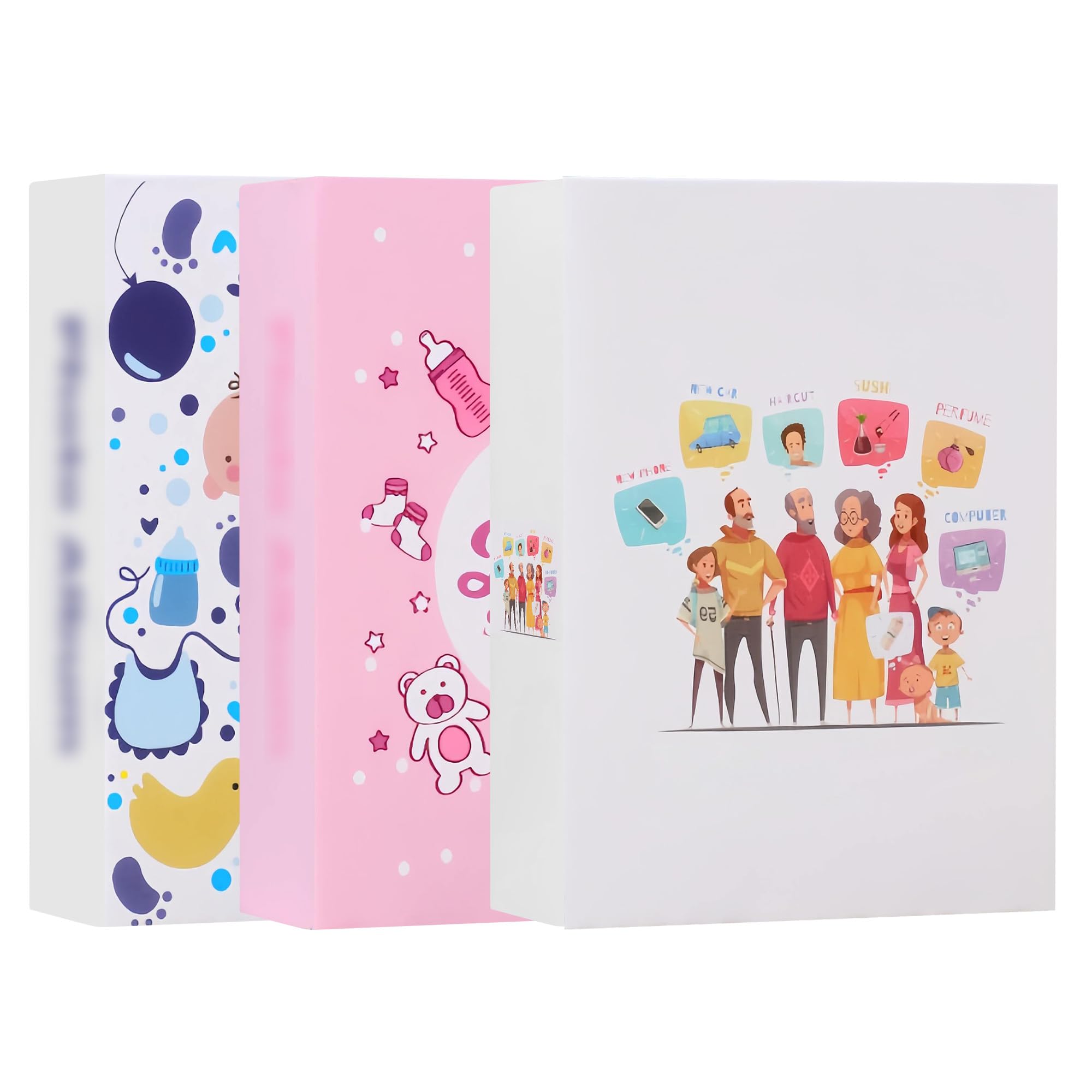 Plliocse Photo Album 6x4 Holds 300 Pockets, Baby First Picture Album, With Family Photo Album Set, A-0960sz1