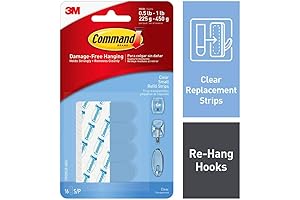 Small Command Hook Adhesive Refills for Damage-Free Hanging