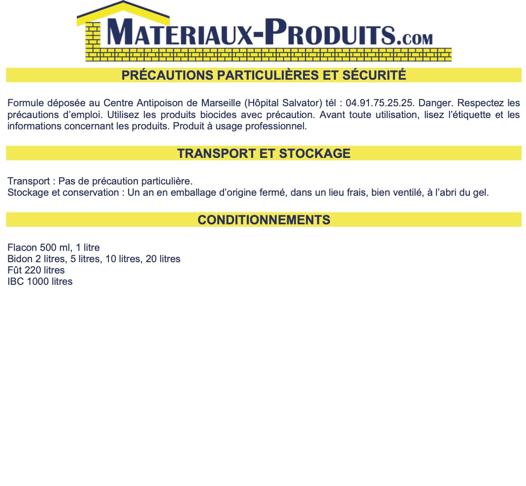 MATPRO Détergent désinfectant Bactericide Germicide fongicide Alimentaire 2 L Bleu