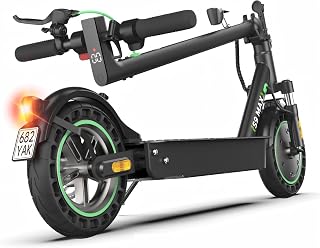 Elektroroller mit Straßenzulassung - E Scooter mit 10Ah Batterie bis 40KM Reichweite, 10 Zoll E Roller mit USB Ladefunktion, Erwachsene Elektro Scooter bis 120kg und Stoßdämpfung, Ideal für Pendler