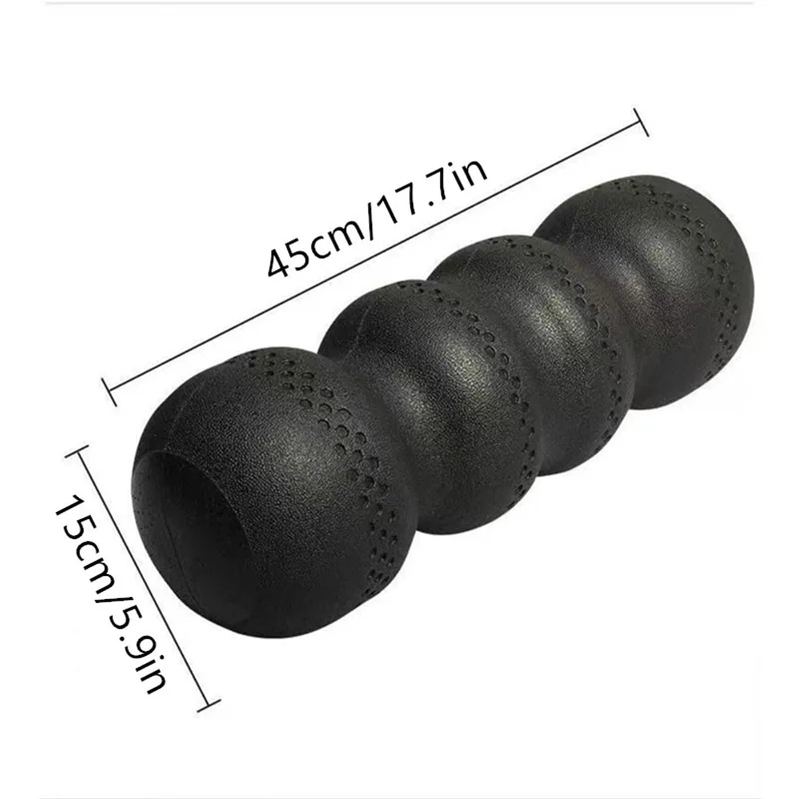 Rullo In Schiuma Rullo di schiuma Massaggio muscolare Forma ossea EPP Palestra Yoga Rilascio miofasciale Rotolo Colonna Sport Albero Fitness Lombare Schiena(Black blue)
