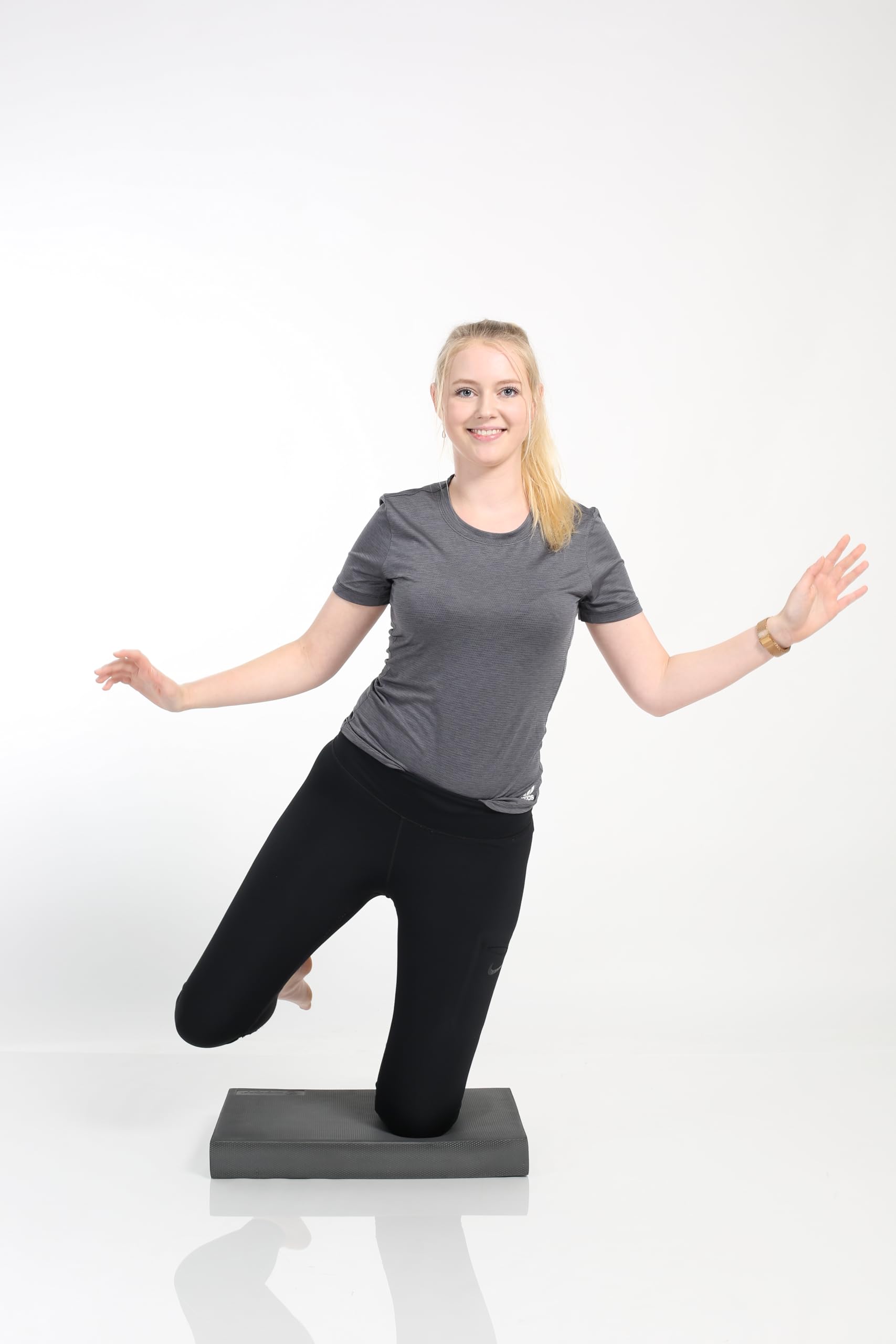 Balance Pad Premium Gleichgewicht Trainer, Balance Kissen, Balancetraining + Redondo Ball 22 cm petrol