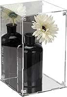 Vista 17 de Caja de exhibición de acrílico transparente de montaje simple con base negra, soporte elevador para figuras y accesorios de juguetes removibles