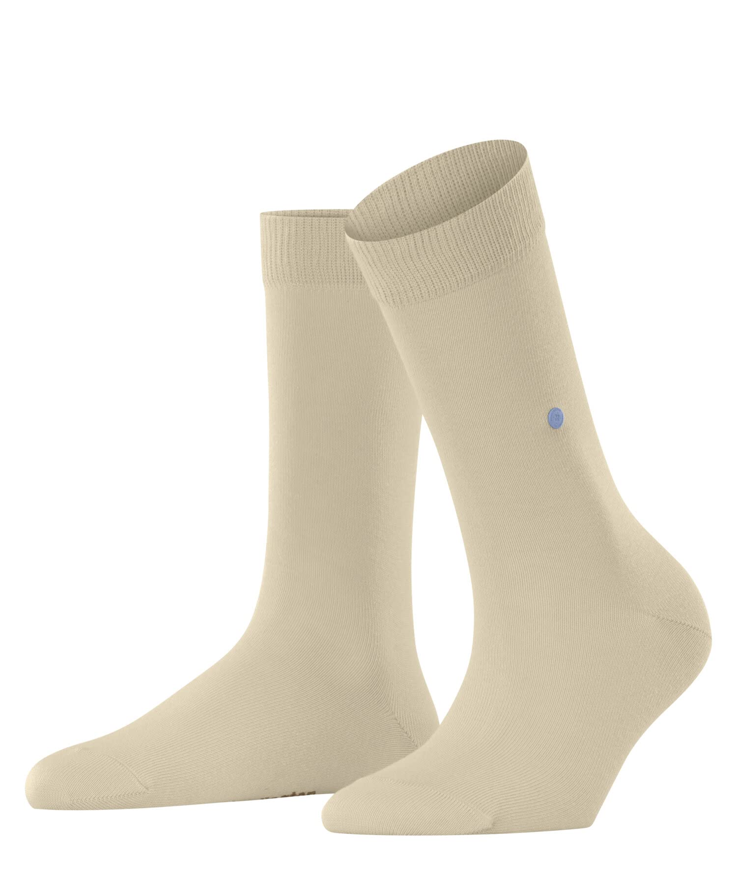 Burlington Women's Lady W So Cotton Plain 1 Pair Socks, Beige Cream 4011, 3.5-7