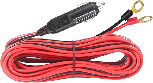 Miniatura 7 de Enchufe para encendedor de cigarrillos macho a terminales de ojal 12 V, 10 pies - 12 V, cable de extensión de enchufe macho con conector de terminal