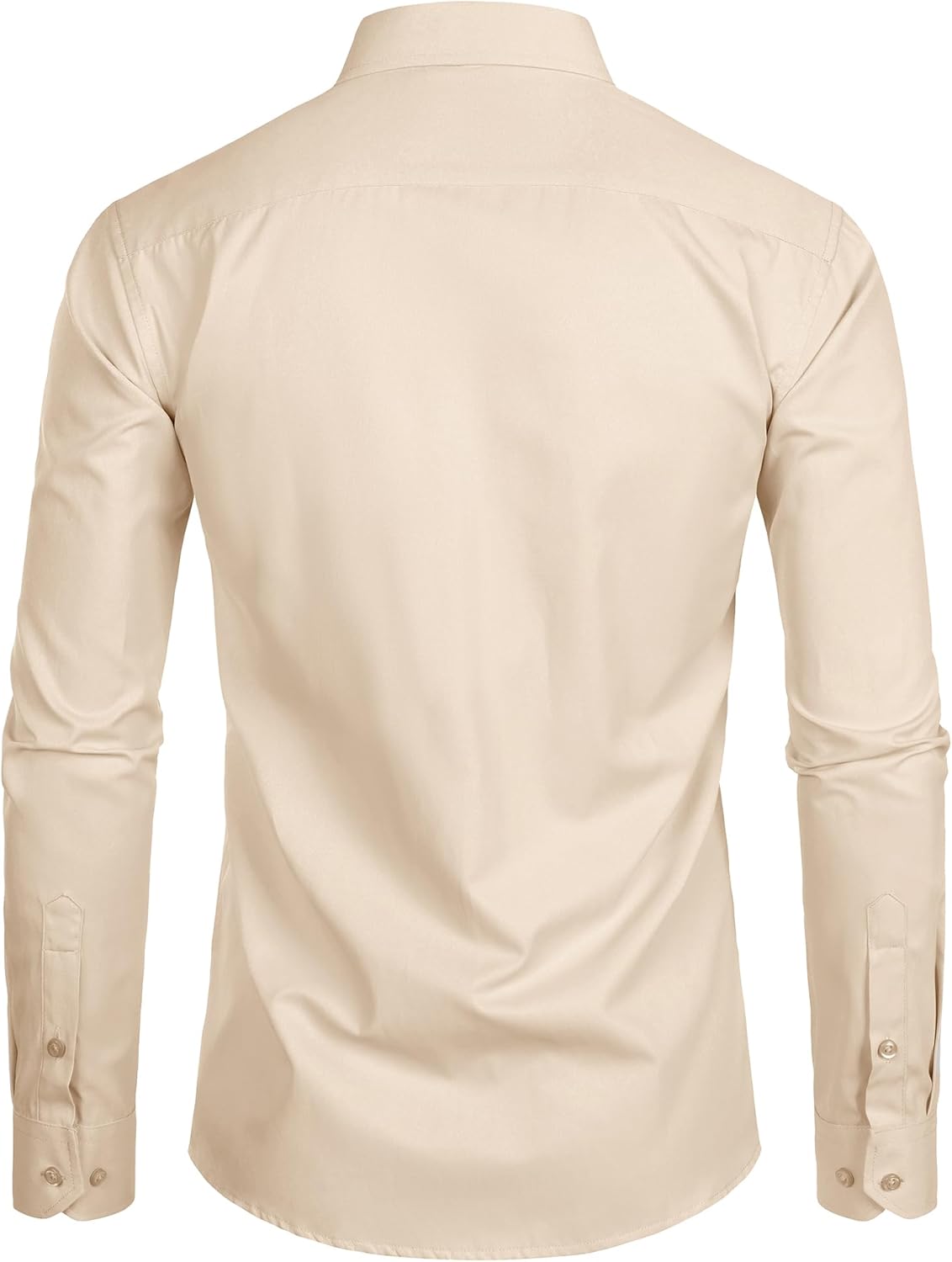 ZEROYAA Men's Long Sleeve Dress Shirt Solid Slim Fit Casual Business Formal Button Up Shirts with Pocket - Image 2