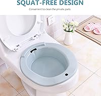 Vista 4 de EXCEART 1 pieza asiento de inodoro para baño, hemorroides, cuidado posparto, lavabo para mujeres, bañera, remojo para cuidado posparto, hemorroides