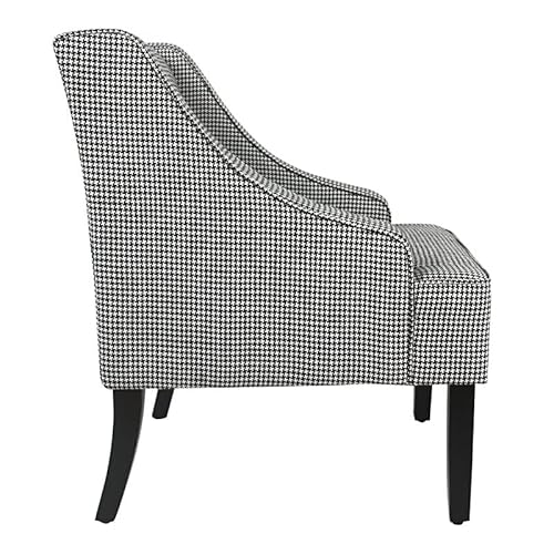 Homepop Classic Swoop Accent Chair, Black And White #TOP4