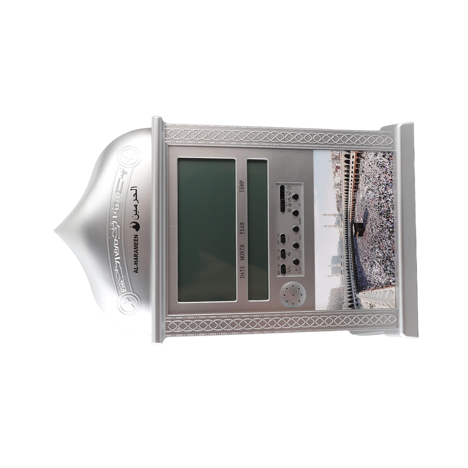 Reloj Azan Digital con Calendario (Plata)