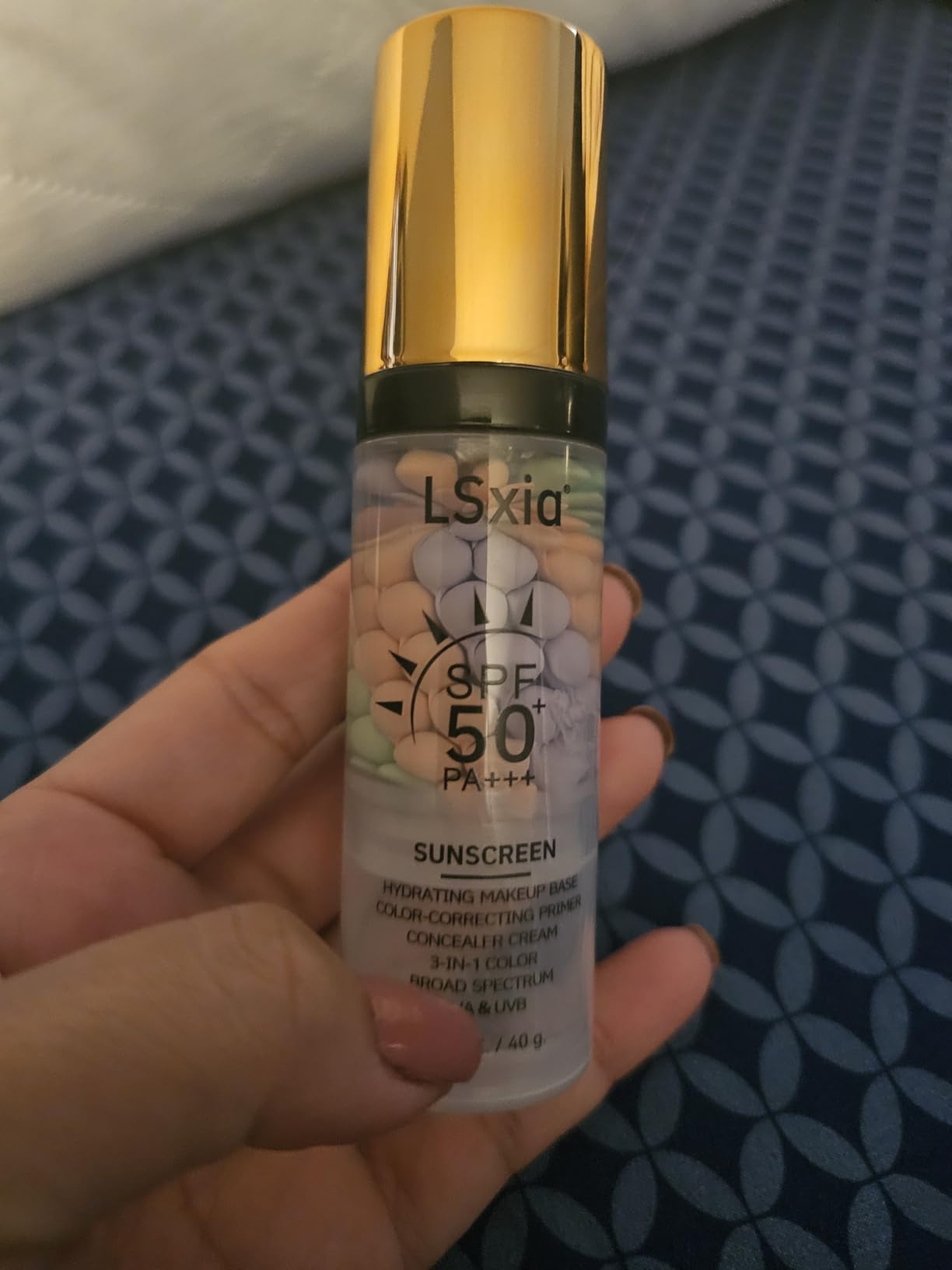 DATANSUN Primer For Face Before Makeup【SPF 50】【Even Skin Tone】【Oil Control】Protector Solar Para La Cara Makeup Primer Color Corrector Face Primer Tinted Sunscreen For Face,PinkGreenPurple X1