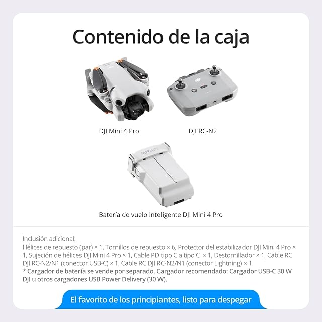 Foto 7 de 8 de DJI Mini 4 Pro (DJI RC-N2), dron mini plegable con cámara de vídeo 4K HDR para adultos, menos de 249 g