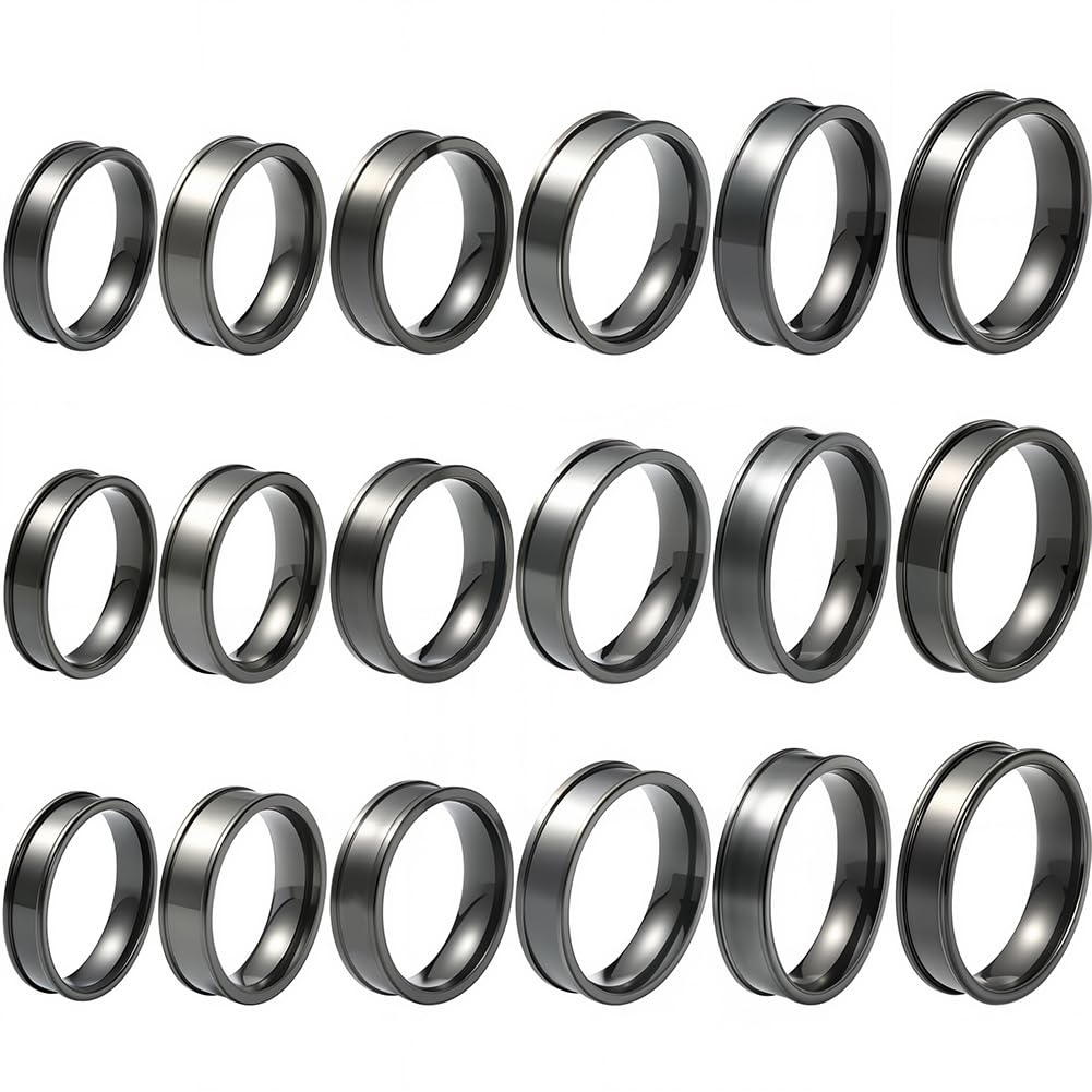 Anneaux noirs pour la fabrication de bijoux uniques lors de vos ateliers DIY