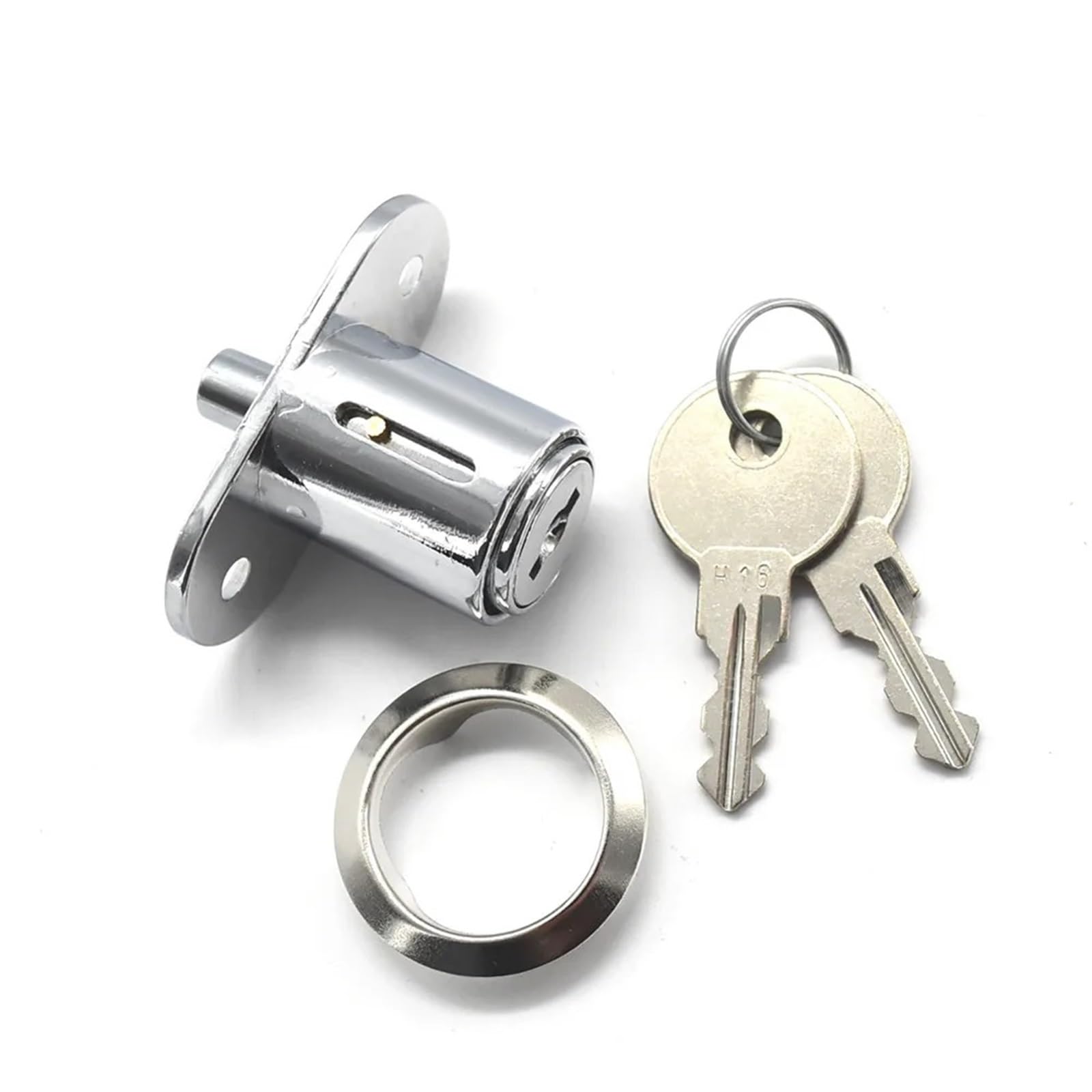 WQGQPXOB Push Button Window Cinet Lock for Sliding Door Bathroom Tool Box Home Hardware Accessories DIY JA50 F 1Pcs(40mm Key different S)