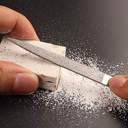 image for KALIM 2 Sets of Carbon Steel File and Diamond File (Total 12 Pieces), 