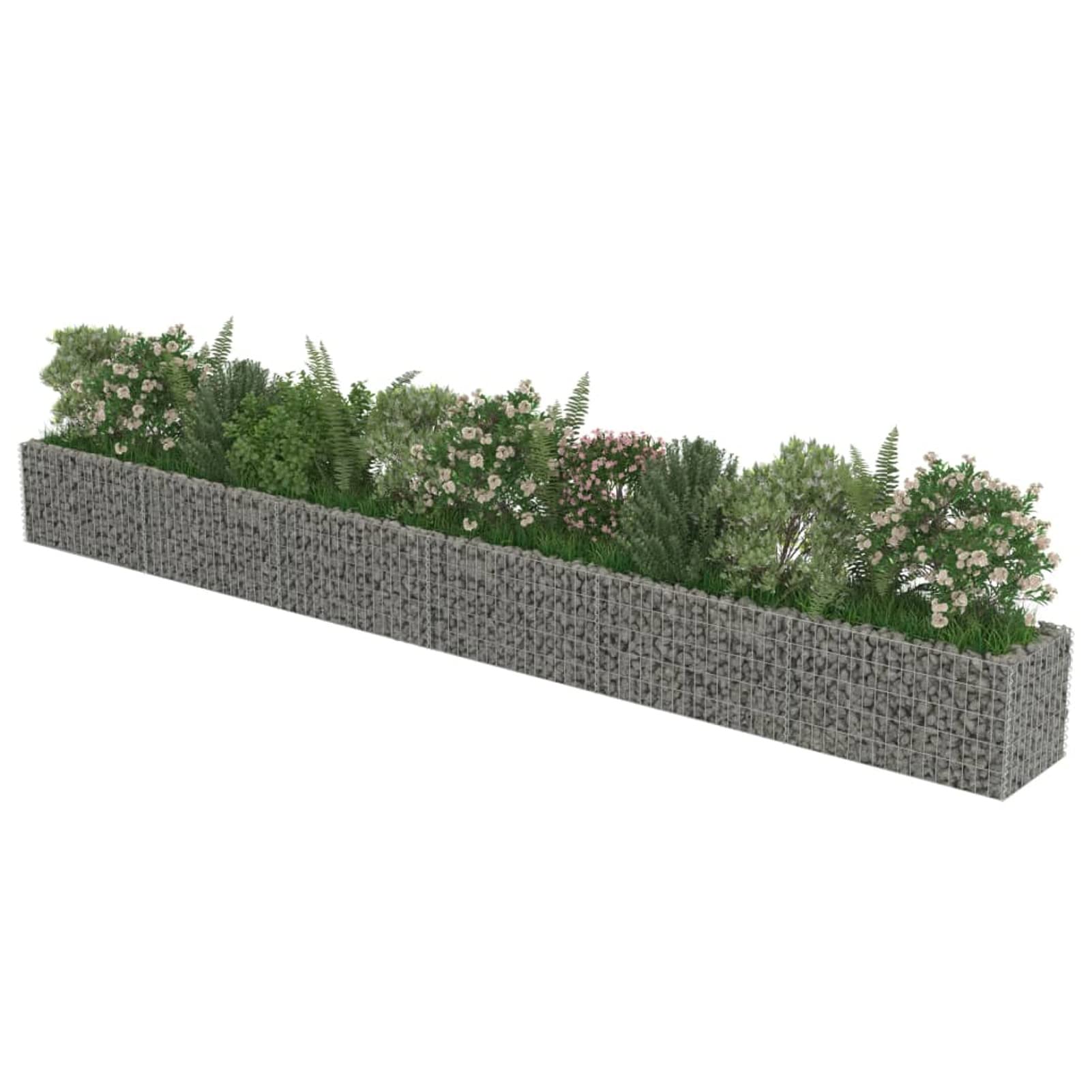 Arriate, Mesa De Cultivo, Huerto Domestico, Cultivo De Plantas Aromaticas, Arriate De Jardín, de gaviones de Acero 540x50x50 cm