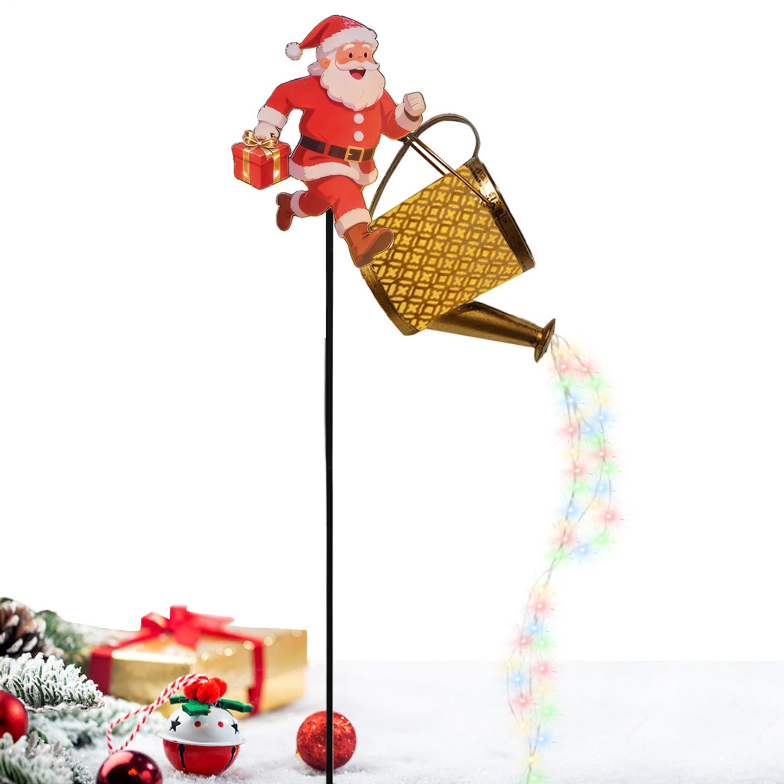 Arrosoir solaire de Noël, le cadeau idéal pour décorer le paysage
