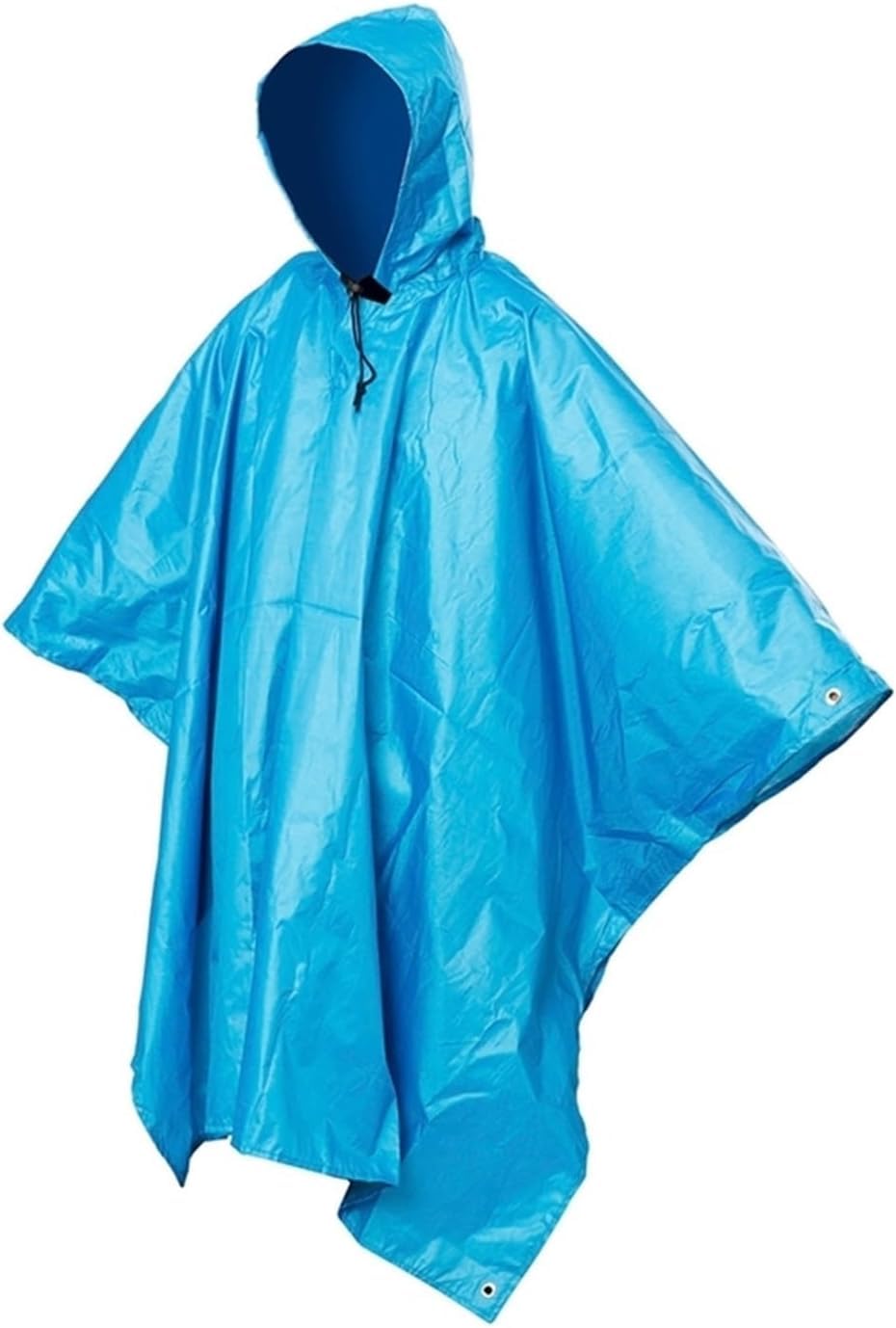Poncho De Pluie 3 en 1 Pare-Soleil Portable Camping Bâche Tapis De Sol Imperméable Extérieur Imperméable Pluie Poncho Sac à Dos Housse pour Pique-de Randonnée, Blue