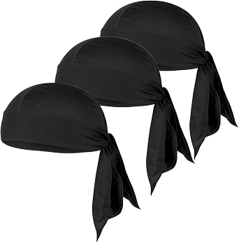 Skull Cap Bandana, Breathable Quick Dry Sweat Wicking Headwrap for Cycling Running
