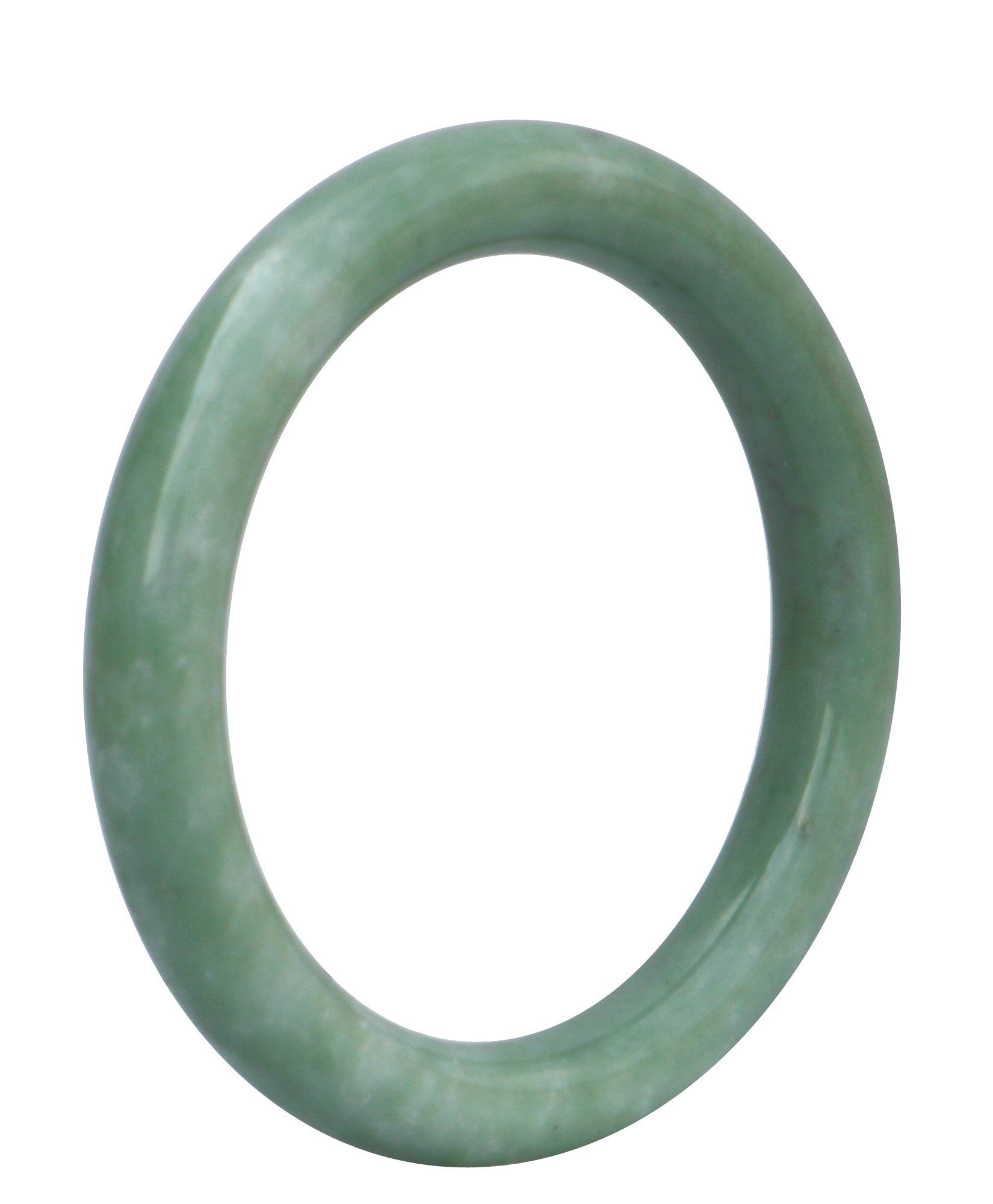 Bracelet de jade vert naturel FLXHSA cadeau idéal jonc rond 54mm