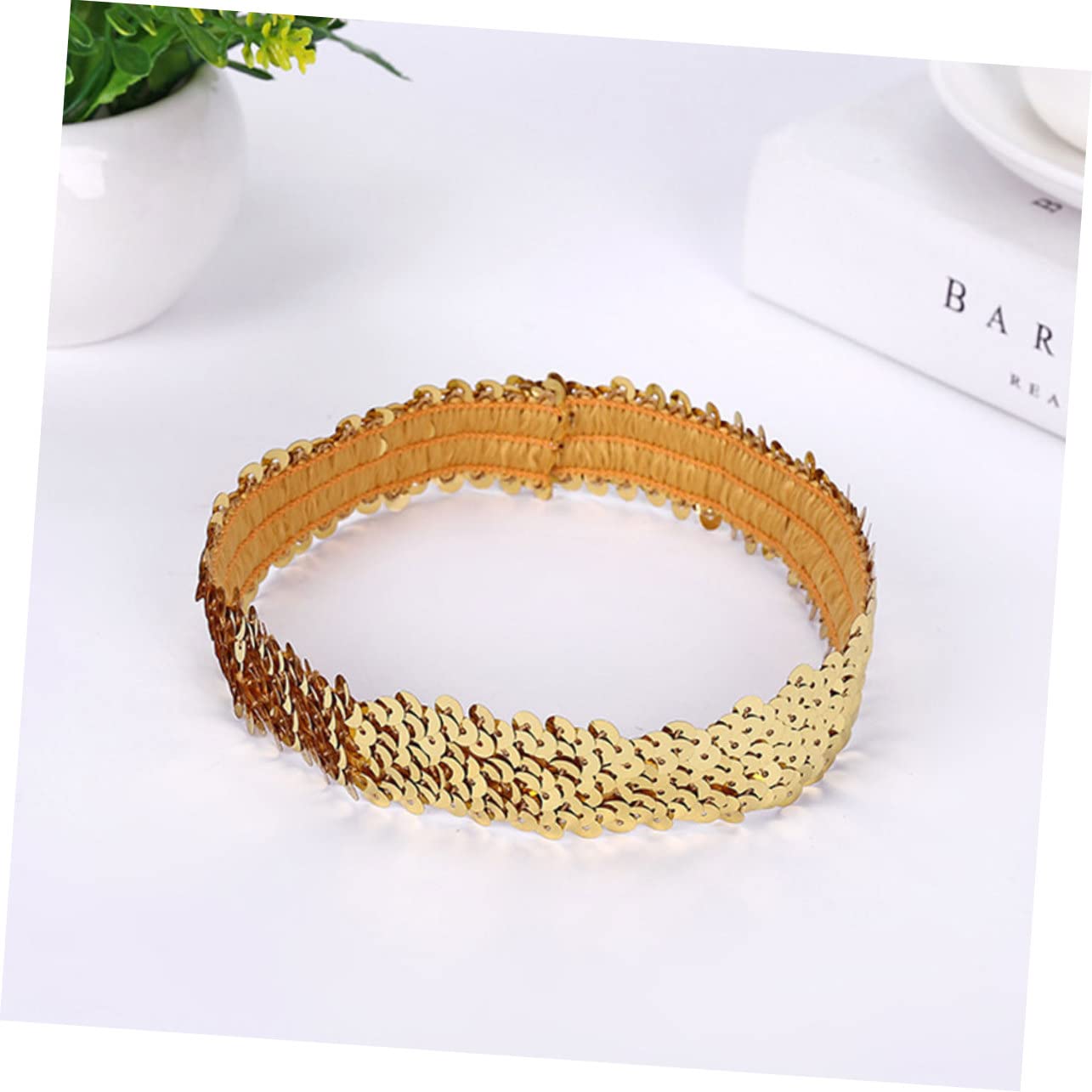 minkissy 50pièces Bandeaux Élastiques à Paillettes Multicolores Pour Femmes Et Filles Accessoires De Coiffure Élégants Et Brillants