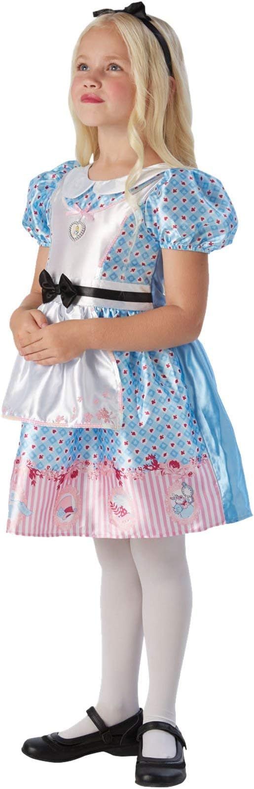 Rubie's Disney Alice in Wonderland Deluxe World Book Day and Book Week Costume, Large, White