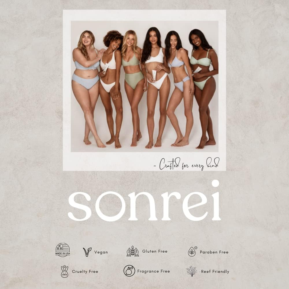 Sonrei Sea Clearly® Organic Mist Sunscreen | SPF 50, Broad Spectrum, Water-Resistant | Vegan, Non-Greasy | Ideal for Face & Body | 6 Fl Oz (Pack of 1)