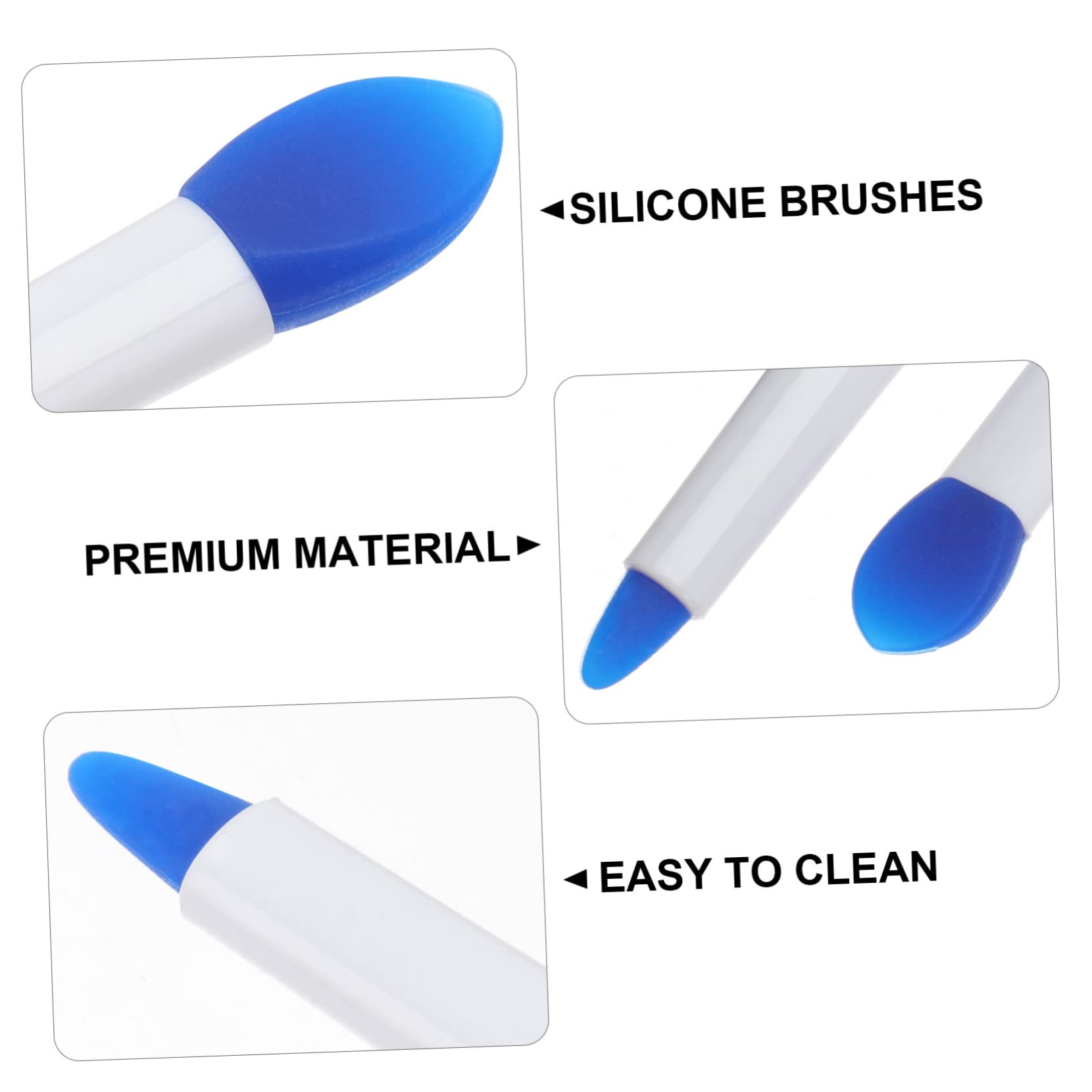 TOVINANNA Silicone Makeup Lip Mask Applicator Brush Double-ended for Easy Application