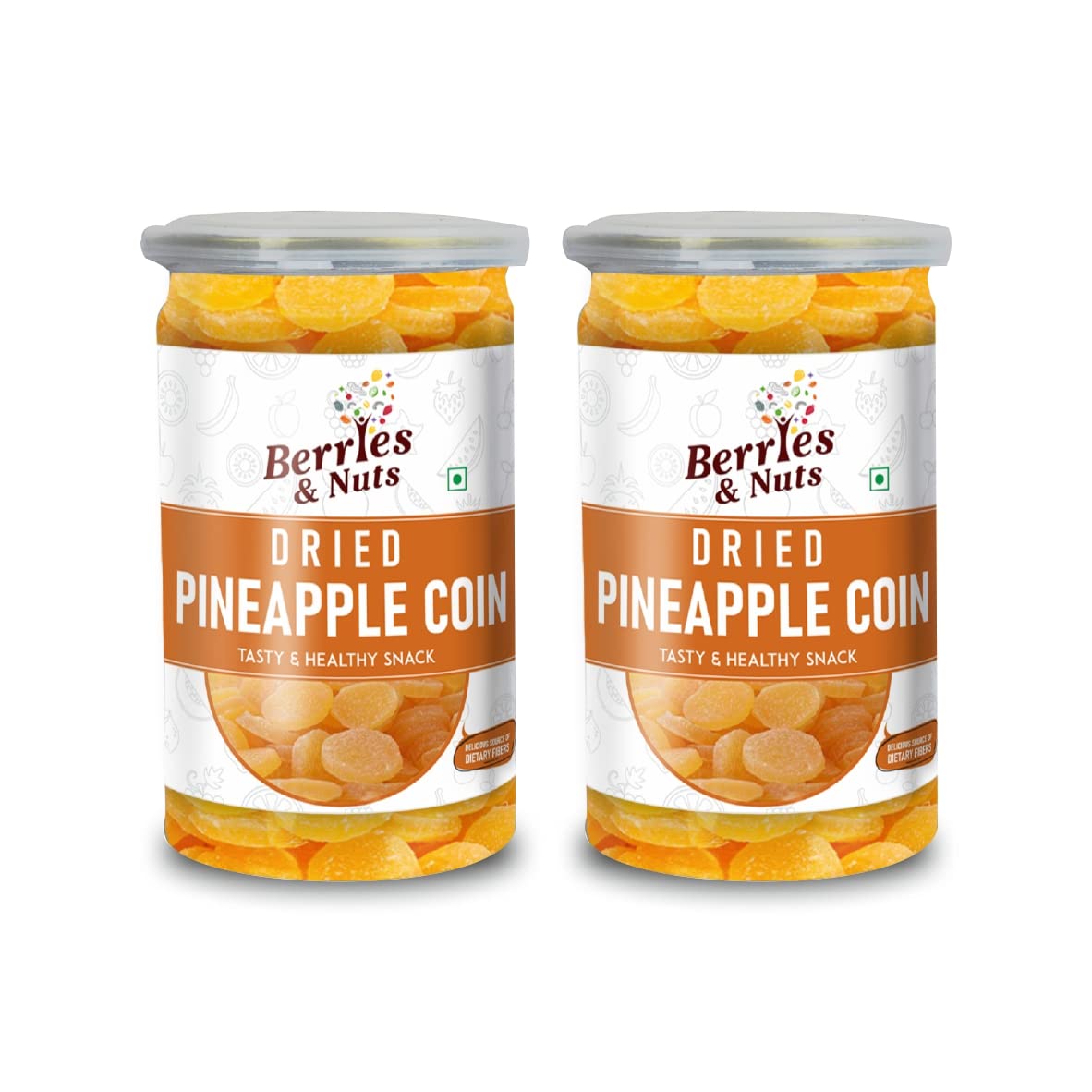 Berries And Nuts Dehydrated Dried Pineapple Coin | Dry Fruits Pineapple Coin | 400 Grams | 2 Bottle of 200 Grams (B0B4SW4GYW) Amazon Price History, Amazon Price Tracker