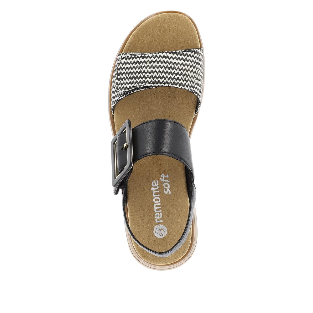 Remonte Damen Riemchensandalen D1J53, Frauen Sandalen,lose Einlage