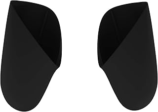 eXtremeRate スイッチプロコンに対応用交換左右ハンドルグリップ部分のケース、switch プロコントローラーに対応用ピュアカラーのDIYハンドグリップケース(switch プロコン本体ではありません)‐ブラック