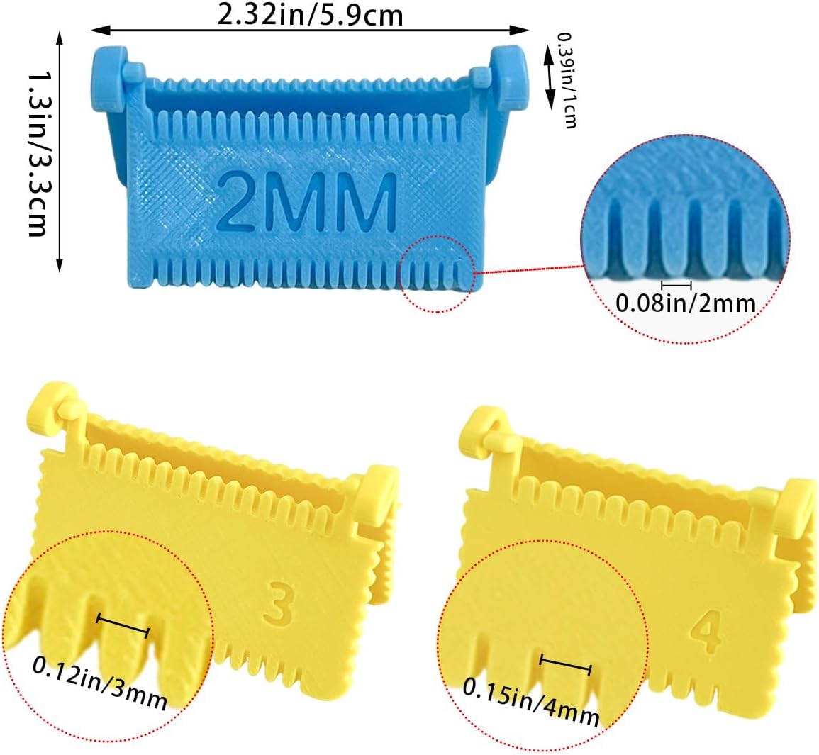 6 PCS Edge Stitch Lock Sewing Gauge Ruler Set Hand Quilting Ruler Set | Multi-use for edge stitching & measuring, easy & precise, stable non-slip, lightweight & durable for sewing hobbyists & pros.