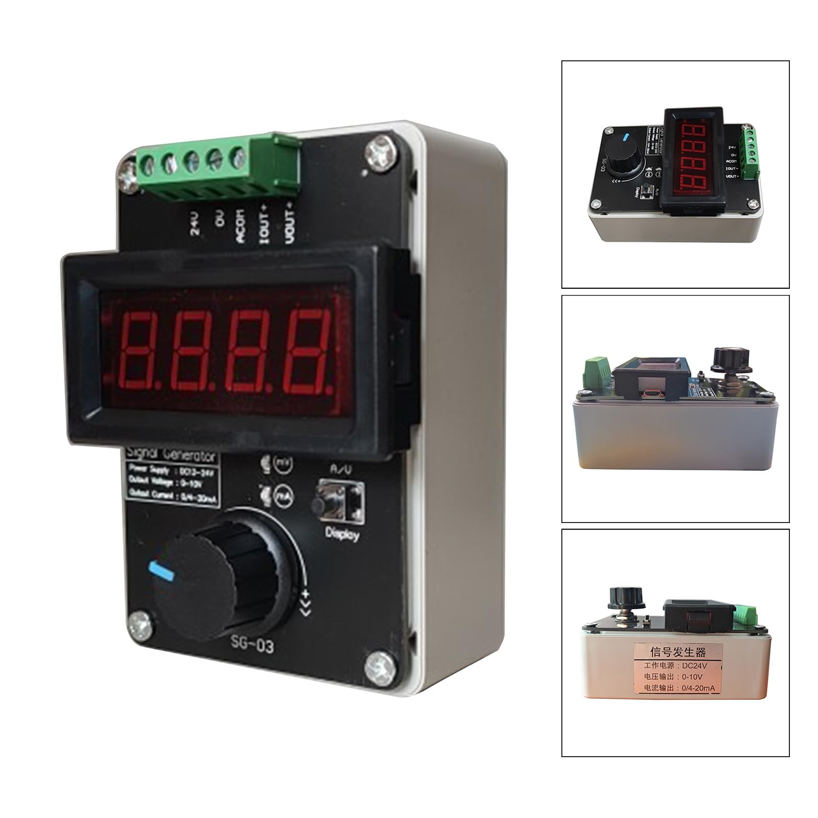GMBYLBY 0-20mA 4-20mA DC24V Generator Adjustable Current Voltage Analog Current Source Rotarys Encoder+Button Generator