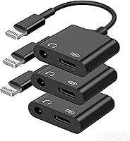 Vista 11 de [Certificado MFi de Apple] Adaptador de carga y audio 2 en 1 para iPhone, dongle divisor de Lightning a conector de auriculares de 3.5mm, compatible