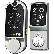 Lockly Vision and Model 7S Smart Lock, Keyless Entry, Fingerprint Door Lock, PIN Genie Keypad, App Remote Control, Easy Installation, Video Doorbell Front Door and Side Door Combo, No Monthly Fee