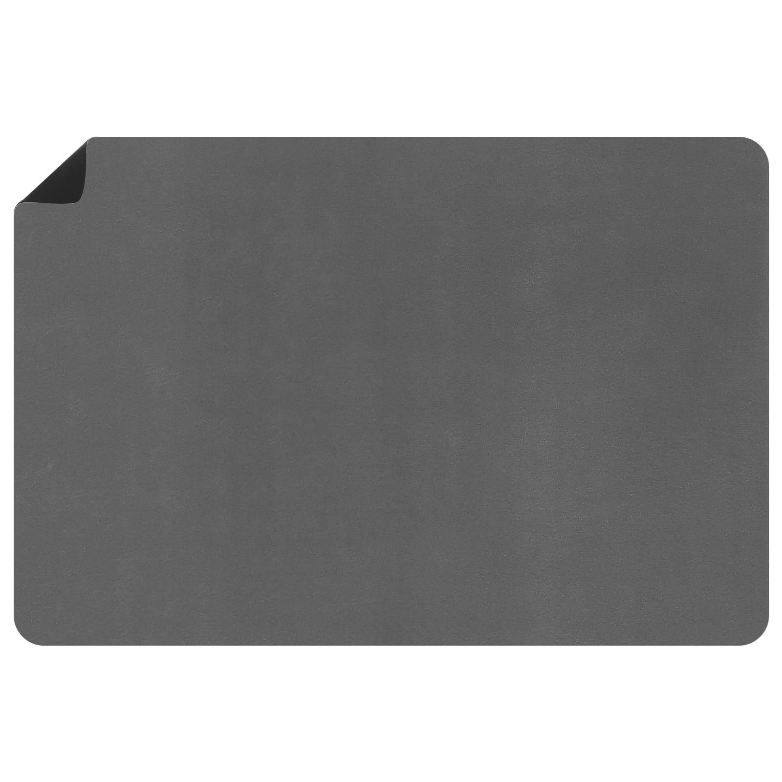 sourcing map 35.4 x 23.6 Inch Large Placemat for Kitchen Counter, Heat Resistant Coffee Bar Mat Non-Slip Countertop Table Protector Insulated Placemat, Dark Gray