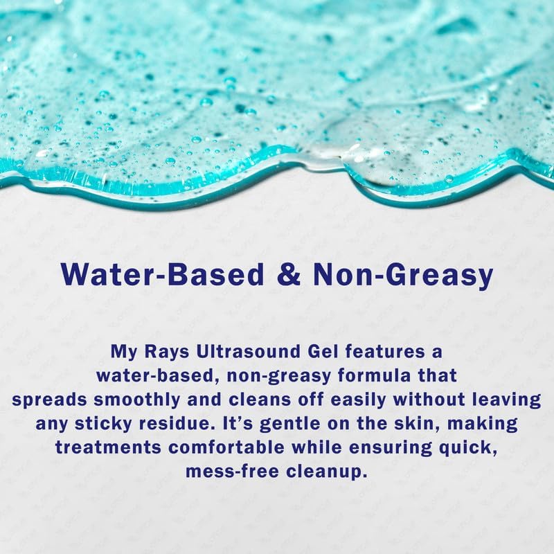 Image of OTICA The Rays Ultrasound Gel for Physiotherapy, 250ml Conductive Gel for TENS Machine, Doppler, ECG, Sonography,EMG & EEG | Water-Soluble Formula Based & Paraben Free Transmission Gel | Pack of 10