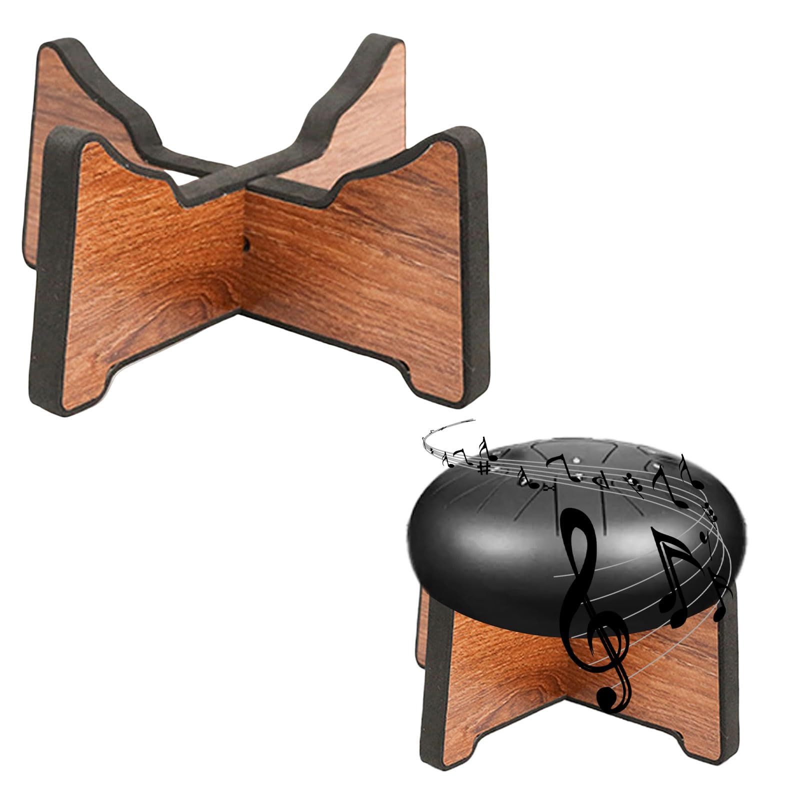 Support pour Tambour À Langue, Handpan Drum Holder, Tambour Supporter, Support de Handpan de Tambour, Langue Tambour Rack, Hand Pan Drum Accessoire, Rangement pour Steel Tongue Drums