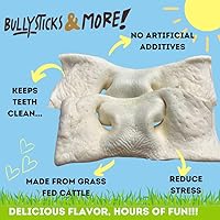 Vista 3 de BULLYSTICKS & MORE Hocicos de mejillas de carne ahumada de 8 a 10 pulgadas para perros (extra gruesos, 3 unidades) - Masticables para perros - Tiras