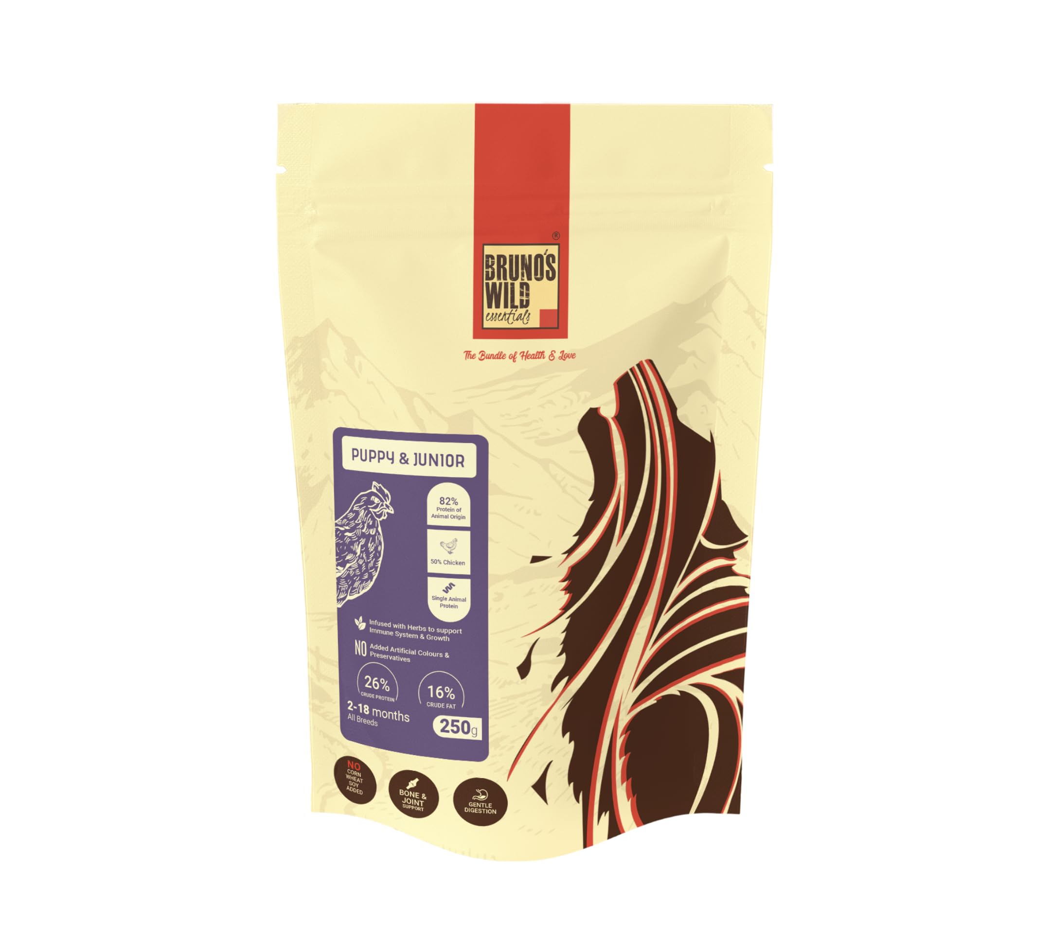 Brunos Wild Essentials Puppy & Junior - PuppyDry Dog Food | Premium Puppy Dog Food | Chicken, Salmon Oil & Herbs (B0CL37QVBX) Amazon Price History, Amazon Price Tracker